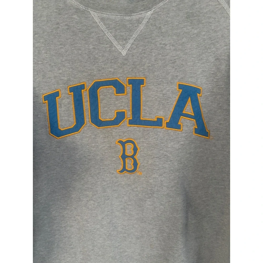 UCLA Bruins Crewneck Sweatshirt Gray Raglan Pullover Men XL RN134456